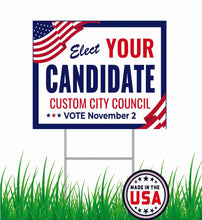 Load image into Gallery viewer, ELECTION SIGNS (RED, WHITE &amp; BLUE)
